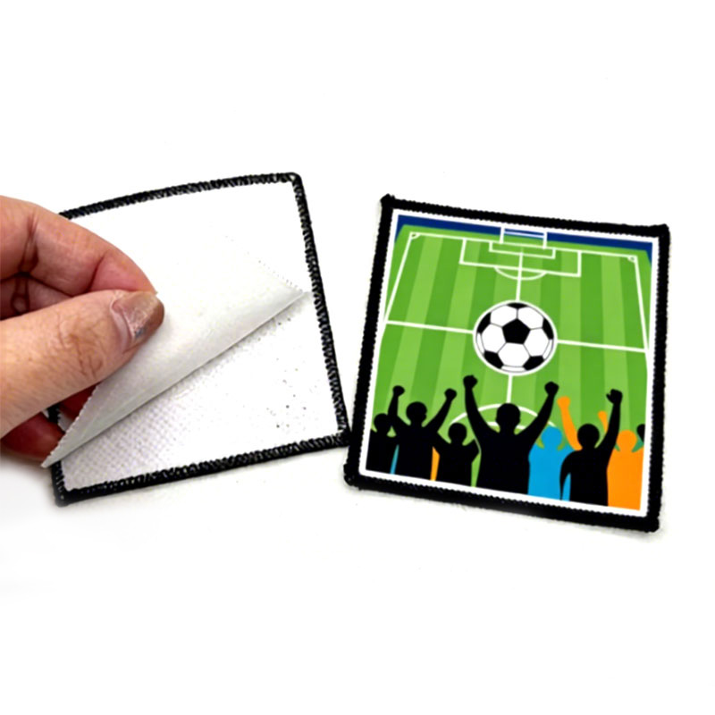 2 1/2 'x 2 1/2' Vải thăng hoa hình vuông Merrow Patch có chất kết dính