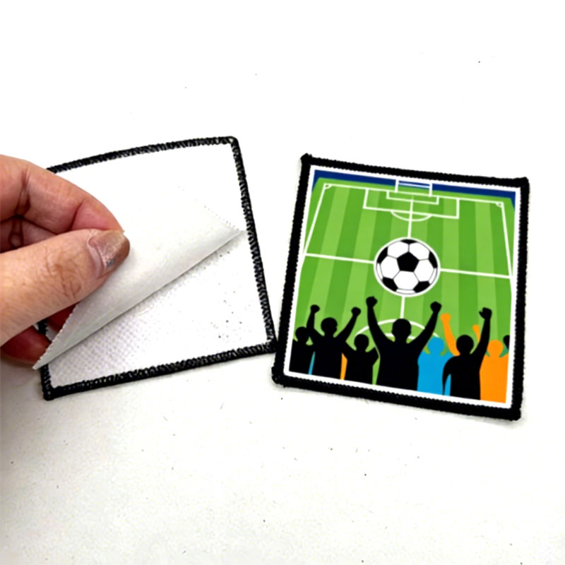 2 1/2 'x 2 1/2' Vải thăng hoa hình vuông Merrow Patch có chất kết dính