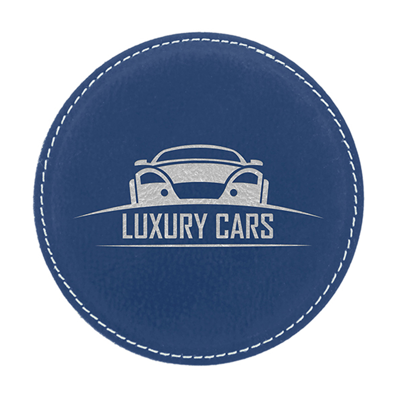 Đế lót ly tròn giả da