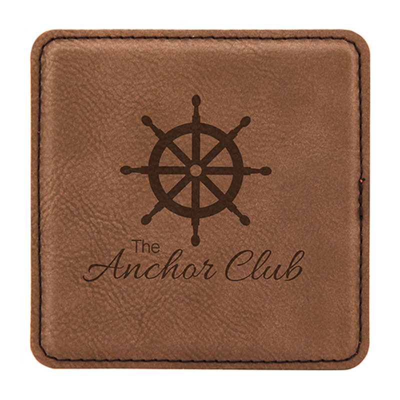 Đế lót ly giả da hình vuông 4' x 4' Đế lót ly giả da hình vuông 4' x 4'