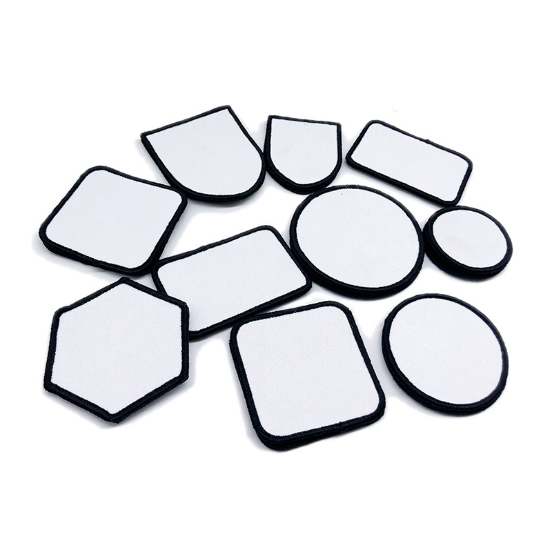 3 1/2 'x 2 1/2' Miếng dán giả da thăng hoa hình chữ nhật có chất kết dính