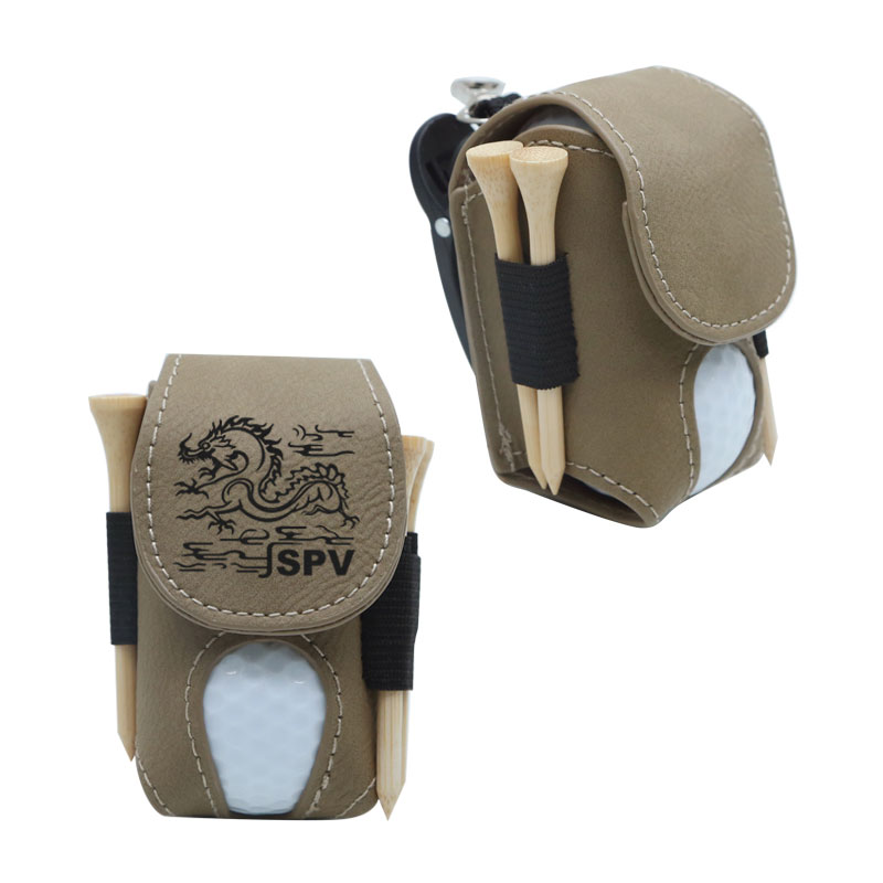 Người giữ bóng golf giả da có thể sử dụng tia laser với 5 tees bằng gỗ