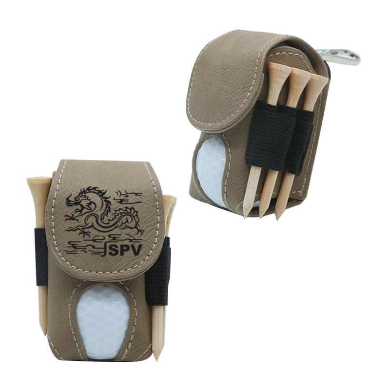 Người giữ bóng golf giả da có thể sử dụng tia laser với 5 tees bằng gỗ