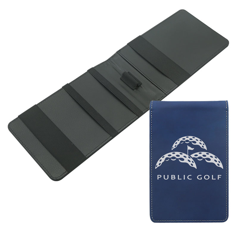 Người giữ thẻ điểm Golf giả da có thể laze