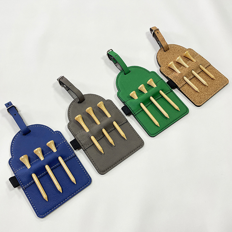 Thẻ túi golf giả da có thể laze với tees Thẻ túi golf giả da có thể laze với tees