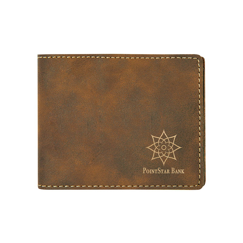 Ví Bifold giả da có thể laze