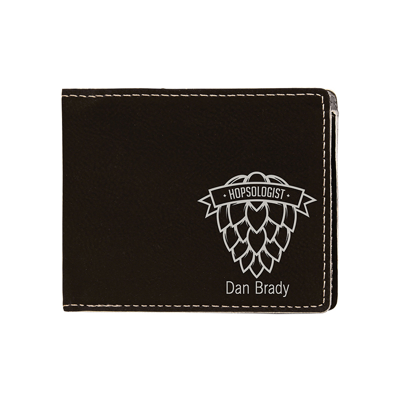 Ví Bifold giả da có thể laze