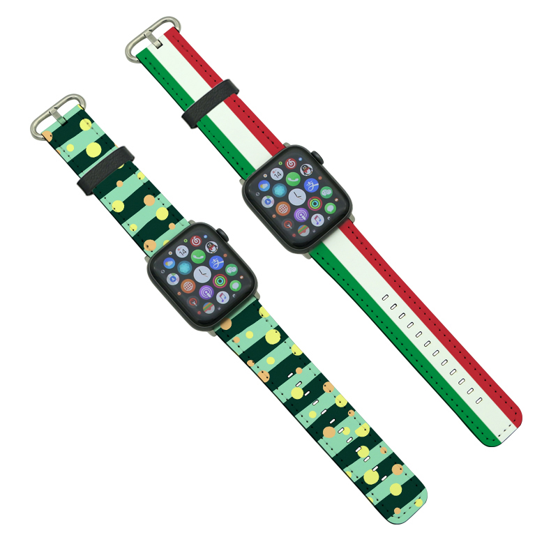 Dây đeo Apple iWatch bằng da PU thăng hoa cho Series 4/5-44mm