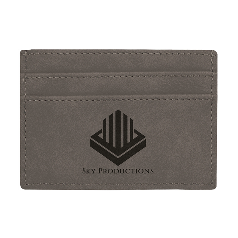 Laserable Leatherette Wallet Clip